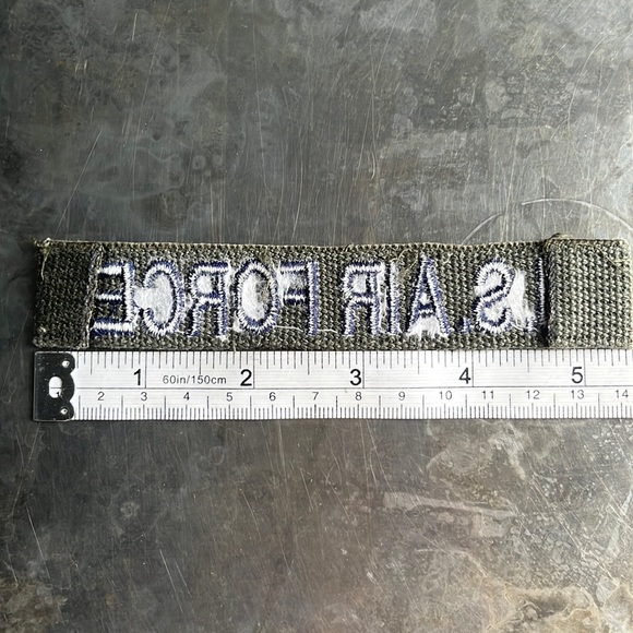 U.S. AIR FORCE embroidered tape patch - vintage - Picture 8 of 10